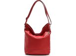Florence Borsa In Pelle A Tracolla Shopper Rosso OTF159R