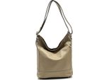 Shopper Taupe Beige Florence In Pelle D2OTF159C