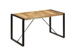 The Living Store Tavolo Da Pranzo 140 X 70 X 75 Cm Legno Massiccio Di Mango