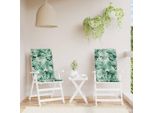 Pratici Cuscini Per Schienale Alto 2 Pz. Tessuto Oxford Con Motivo A Foglie - Cuscini Per Mobili Da Giardino ,Arredamento Di Design 4395565 1Pacco