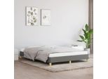 The Living Store Struttura Letto Grigio Scuro 140X200 Cm In Tessuto