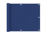 The Living Store Schermo Privacy Per Balcone Blu 75X600 Cm Tessuto Oxford