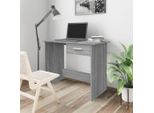 The Living Store Scrivania Grigio Sonoma 100X50X76 Cm Materiale A Base Di Legno