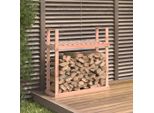 The Living Store Porta Legna 110X35X108,5 Cm In Legno Massiccio Di Abete Douglas