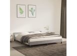 The Living Store Struttura Letto Con Testiera In Velluto Grigio Chiaro 160X200 Cm