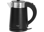 Adler | Bollitore | Ad 1372 | Elettrico | 800 W | 0,6 L | Plastica/Acciaio Inox | Base Girevole A 360° | Nero