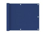 The Living Store Schermo Privacy Per Balcone Blu 75X500 Cm Tessuto Oxford