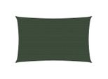 The Living Store Tenda Da Sole 160 G/M² Verde Scuro 2X5 M Hdpe