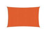 The Living Store Tenda Da Sole 160 G/M² Arancione 2,5X3,5 M Hdpe