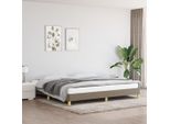 The Living Store Rete Da Letto Taupe 200X200 Cm Tessuto