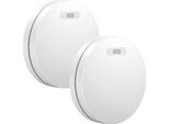 Aroha Pro Safety Rilevatore Di Fumo - Batteria Da 10 Anni - Sensore Fumo - Allarme Anticendio - 2 Pezzi