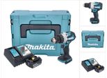 Makita Dhp 489 RG1J Trapano A Percussione A Batteria 18 V 73 Nm Brushless + 1X Batteria Ricaricabile 6,0 Ah + Caricabatterie + Makpac