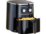 Alpina Airfryer 4,5L - Friggitrice Ad Aria Calda 1-4 Persone - Friggitrice Ad Aria Con Funzione Timer - Temperatura Regolabile Da 80 A 200 Gradi - Forno Ad Aria Calda 1400W