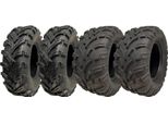 25X8.00-12 E 25X11.00-12 Pneumatici Atv Quad 6Ply Con Marchio E-Marked Road Legal (Set Di 4)
