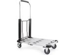 Carrello A Piattaforma Xpotool Fino A 150 Kg 710X410 Mm, Carrello Di Trasporto Pieghevole Con Pneumatici In Gomma Piena, Freno Estensibile E Piattaforma Di Carico, Carrello Di Trasporto