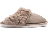 Pantofole Morbide Da Donna Pantofole Invernali Calde Pantofole In Tessuto Lamino Beige Taglia 36/37