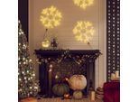 The Living Store Led Silhouette Fiocco Di Neve 72 Led Bianco Caldo 38X37 Cm
