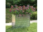 Maison Exclusive - Letto Rialzato Giardino 100X40X77 Cm In Acciaio Zincato Argento