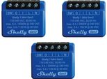 Shelly Attuatore Di Commutazione Wlan 1 Mini Gen 3, Blu, 3 Pezzi