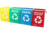Sixtol Sacchetti Per Rifiuti Differenziati Sort Easy 4 Carton, 30X30X40Cm, 4X36L, 4 Pz