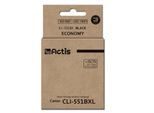 Actis Kc-551Bk Ink (Replacement For Canon Cli-551Bk; Standard; 12 Ml; Black (With Chip)