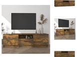 Mobile Tv Vidaxl Rovere Fumé 140X35X40 Cm Materiale A Base Di Legno - Mobili Tv