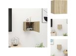 Vidaxl Mobile Tv A Parete Rovere Sonoma 30,5X30X30 Cm - Mobili Tv