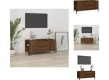 Vidaxl Mobile Tv Marrone Effetto Rovere 102X44,5X50 Cm Materiale Legno - Mobili Tv
