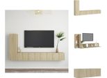 Vidaxl Set Di Mobili Tv A 3 Pezzi In Legno Di Quercia Sonoma - Mobili Tv