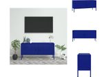 Vidaxl Mobile Tv Blu Navy 105X35X50 Cm In Acciaio - Mobili Tv