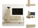 Vidaxl Set Di Mobili Tv A 3 Pezzi In Legno Di Quercia Sonoma - Mobili Tv