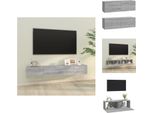 Vidaxl Mobili Tv A Parete 2 Pz. Grigio Sonoma 100X30X30 Cm Materiale A Base Di Legno - Mobili Tv