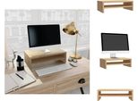 Vidaxl Supporto Per Monitor Rovere Sonoma 42X24X13 Cm Materiale A Base Di Legno - Mobili Tv