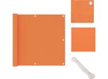 Vidaxl Schermo Privacy Per Balcone Arancione 90X500 Cm Tessuto Oxford - Ombrelloni E Tende Da Sole