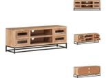 Mobile Tv Vidaxl 110X30X40 Cm In Legno Massiccio Di Acacia - Mobili Tv