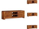 Mobile Tv Vidaxl In Legno Massiccio Con Finitura Color Miele 120X30X40 Cm - Mobili Tv