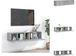 Vidaxl Set Di Mobili Tv 2 Pezzi In Legno Grigio Sonoma - Mobili Tv