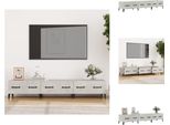 Mobile Tv Vidaxl Grigio Cemento 150X34,5X30 Cm Materiale A Base Di Legno - Mobili Tv