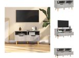 Mobile Tv Vidaxl Grigio Cemento 90X40X48,5 Cm Materiale A Base Di Legno - Mobili Tv