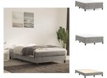 Vidaxl Letto Boxspring Grigio Chiaro 120X200 Cm In Velluto - Letti E Strutture Letto