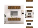 Vidaxl Mobili Tv 4 Pezzi Rovere Sonoma 80X30X30 Cm Materiale A Base Di Legno - Mobili Tv