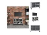 Mobile Tv Vidaxl Con Gambe In Metallo Grigio Sonoma 69,5X30X50 Cm - Mobili Tv