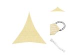Vidaxl Tenda Da Sole 160 G/M² Beige 5X6X6 M Hdpe - Ombrelloni E Tende Da Sole