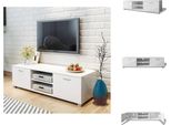 Vidaxl Mobile Tv Bianco Lucido 140X40,5X35 Cm - Mobili Tv
