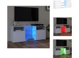 Vidaxl Mobile Tv Con Luci Led Bianco 120X30X50 Cm - Mobili Tv