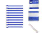 Vidaxl Schermo Privacy Per Balcone Blu E Bianco 120X400 Cm Hdpe - Ombrelloni E Tende Da Sole