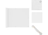 Vidaxl Schermo Privacy Per Balconi Bianco 75X600 Cm Tessuto Oxford - Ombrelloni E Tende Da Sole