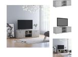 Vidaxl Mobile Tv Grigio Cemento 120X34X37 Cm Materiale A Base Di Legno - Mobili Tv