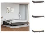 Vidaxl Struttura Letto Grigia 200X200 Cm In Pelle Finta - Letti E Strutture Letto