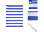 Vidaxl Schermo Privacy Per Balcone Blu E Bianco 90X400 Cm Hdpe - Ombrelloni E Tende Da Sole